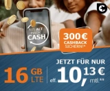 16GB / 32GB congstar Flat ab 10,13€ mit 300 Eur 🤑 Cashback