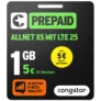 1 GB congstar Prepaid Tarif – Telekom Netz für 5 Euro