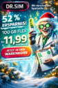 DR. SIM Angebote: 100 GB Vodafone Flat für 11,99€ – FLEX