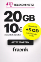fraenk Tarife im Check 📱 25 GB 5G für 10 € im Telekom-Netz