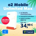 📶 o2 Max+Router 22,46€ eff. 5G unbeg. freenet