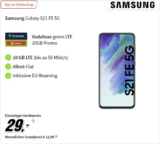 Galaxy S21 FE 5G für 29€ mit 10 GB Vodafone Vertrag eff. gratis