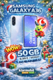 Galaxy A36 5G + 50 GB Vodafone 5G für 9,99€ mtl. 🔥 Eff. 4,62€