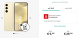 Galaxy S24 für 9,95 € mit 20 GB Vodafone Smart Tarif 🔥 eff. gratis mit 129 € Ersparnis