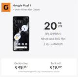 Google Pixel 7 für 49,95€ mit 20 GB Vodafone Vertrag eff. 2,28€ | mit MNP eff. 1,86€