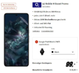 Google Pixel 8 Pro + Pixel Watch 2 für 99 € mit 50 GB o2 Mobile M Boost Vertrag eff. kostenlos