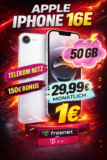 iPhone 16e mit 50 GB Telekom-Netz für 29,99 € + 150 € Bonus