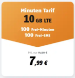 Klarmobil Minutentarife: 10 GB LTE für nur 7,99 € im Monat