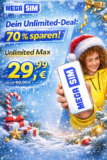 Mega SIM Angebote: Unlimited 300 MBit/s ab 29,99 € 📱