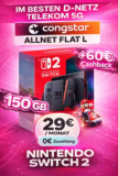 🎮 Switch 2 + congstar 300 GB für 0€ | Eff. 8,71€