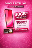📱 Pixel 10a + 30 GB 5G im Telekom-Netz ab -2,42 €/Mo