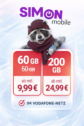 SIMon mobile: 60 GB 5G für 9,99 Euro monatlich kündbar