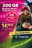 📱 MagentaMobil Young bis zu 200 GB ab 11,95€ | Telekom-Netz