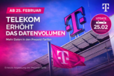 Telekom Prepaid: Mehr Datenvolumen ab Februar – bis zu 80 GB