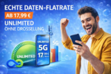 Echte Daten-Flatrate ab 17,99 € – Unlimited Vergleich 2026