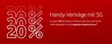 Vodafone-Tarife ab €19,99: Bis zu 280 GB und 20 % Rabatt