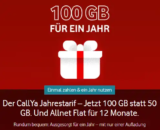 Vodafone CallYa Jahrestarif: 100 GB 5G & Flat für 99,99€