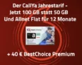 Vodafone CallYa: 100 GB LTE mit 40€ Gutschein eff. 4,99 € / Monat