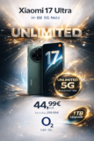 Xiaomi 17 Ultra + o2 Unlimited Max: Effektiv −4,55€/Mo